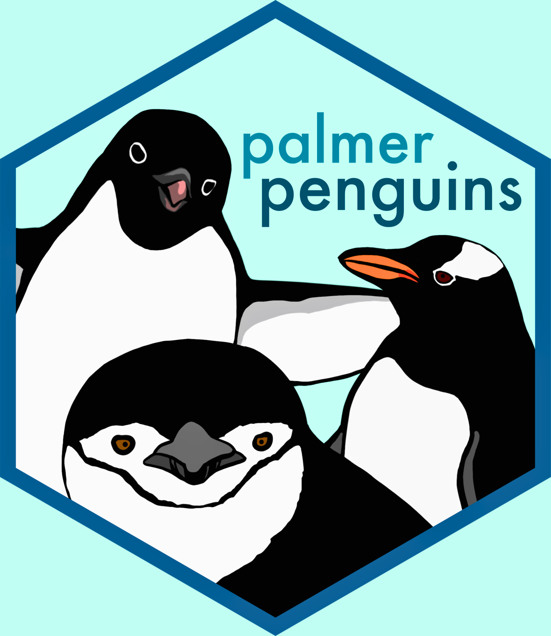 A logo of 3 penguins.